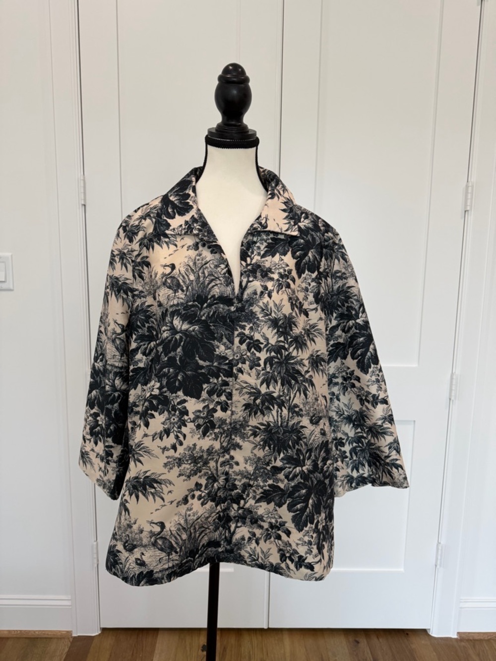 Tuckernuck Noir Cypress Toille Margot Stand Collar Blouse – XXL – NWT - Picture 5 of 13